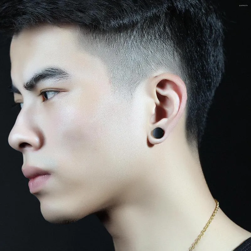 Stud Earrings KKCHIC Mens Korean Style Non Pierced Stainless Steel