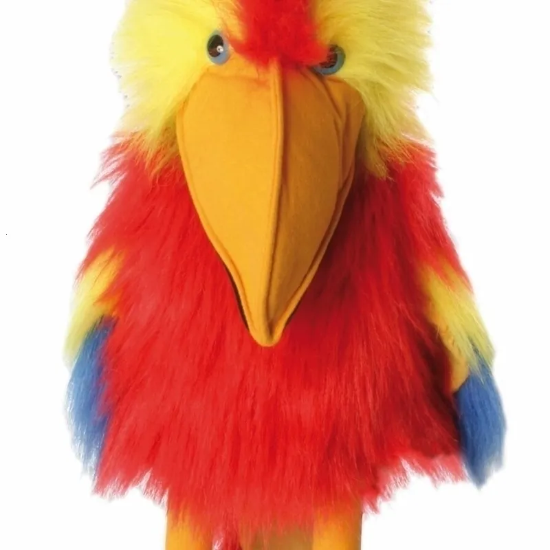 Pluche poppen The Puppet Company Grote vogel Scarlet Macaw 230707