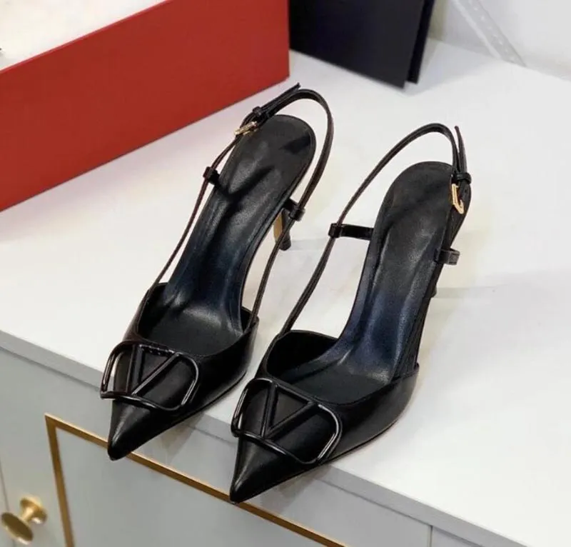 With Box Designer Heels Famous Woman Valentines Sandale High Heel Shoes Classics Pumps 6cm 8cm White Black Gold Heels Nude Patent Leather Ladies Luxury Coach Sandals From 14 74 DHgate