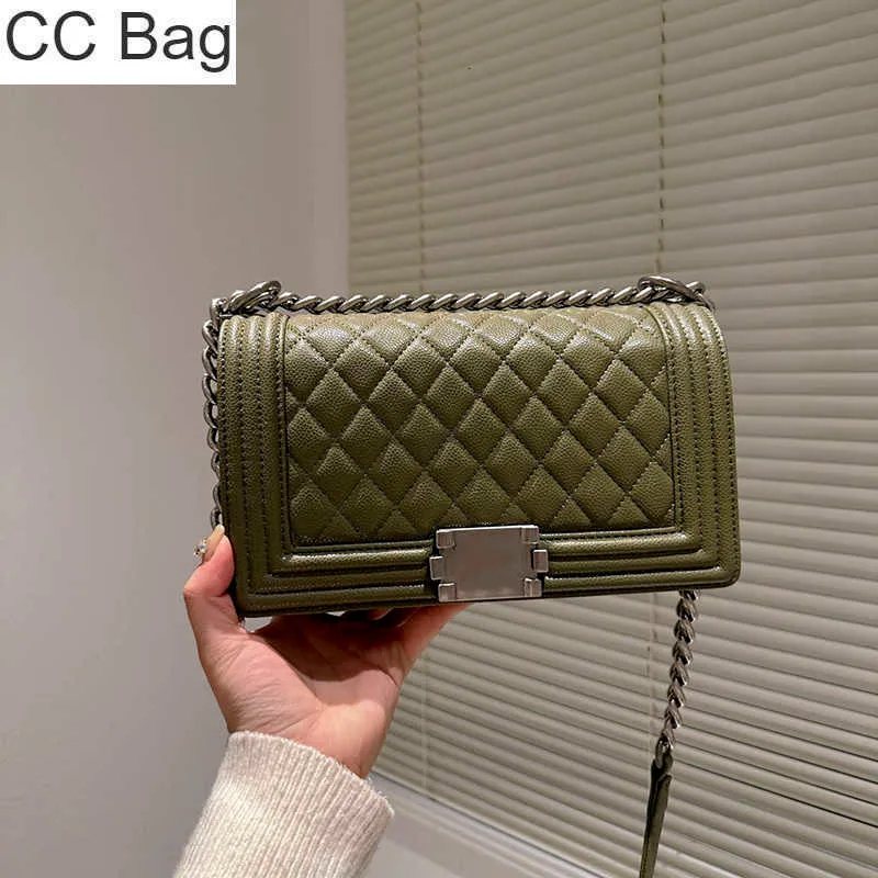 CC Bag Designer Boy Boy Средние роскошные сумки кожи кожи из кожа Diamond стеганые стебель