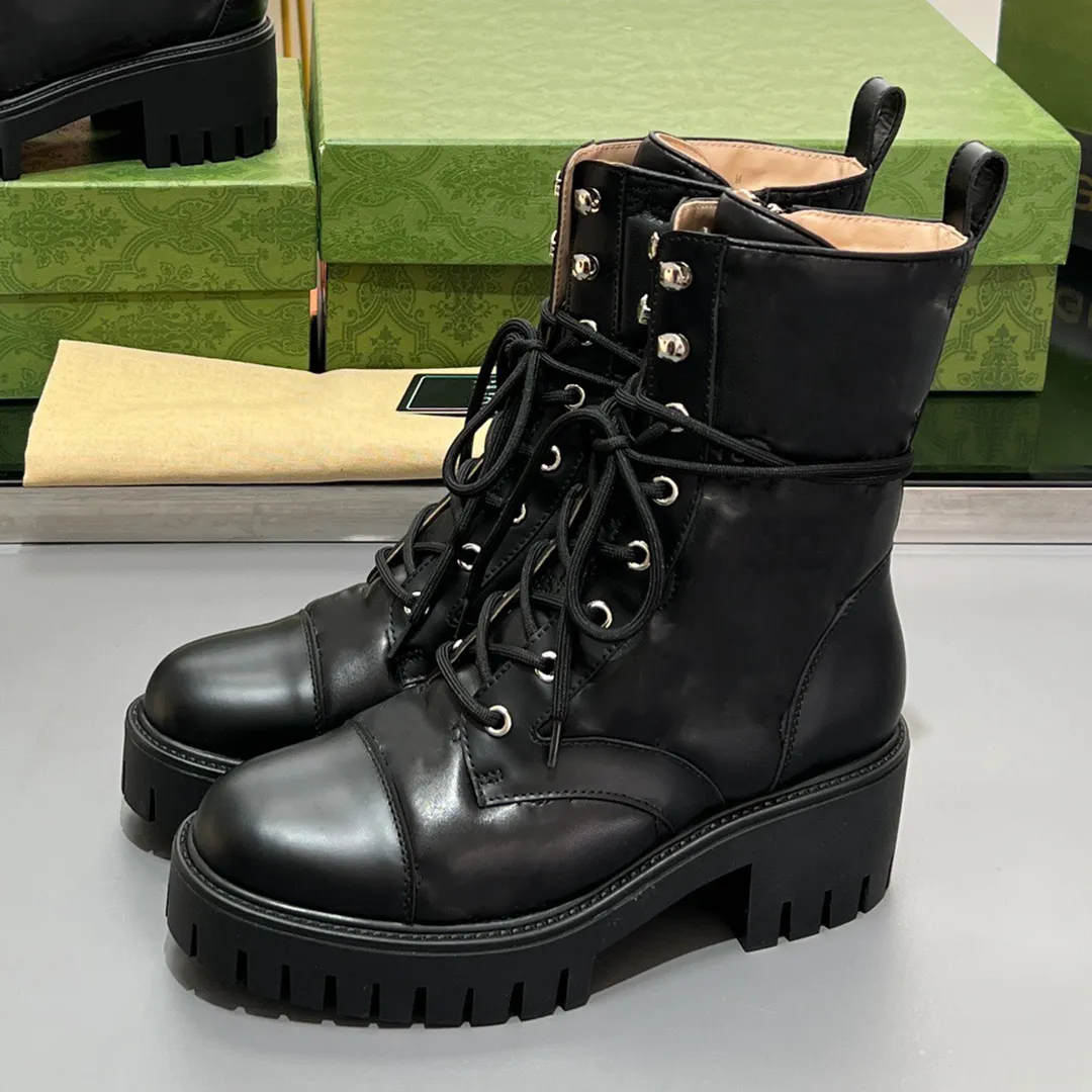 Designer Martin Boots Designer Womens Shoes Australia Tim Land Boots 6cm Fashion Motorcykel Style Vandring Boot Zip Spets Mönstrade ankelstövlar 35-42