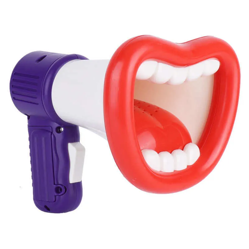 Toy Walkie Talkies Funny Voice Changing Battery Powered Recording Laughter Change Megaphone for Children Birthday Gift 230711