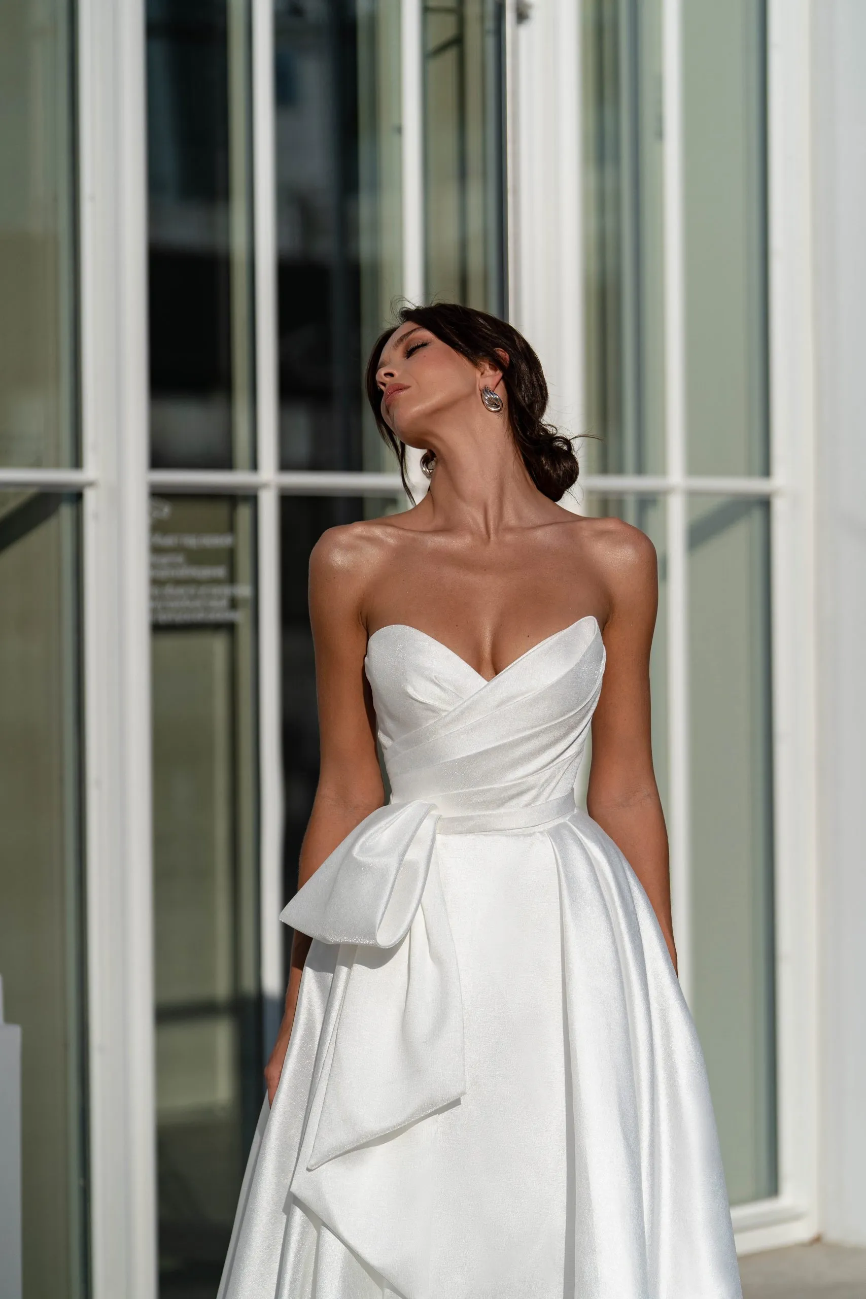 sweetheart neckline ruching wedding dress Captivating Sweetheart Neckline Ruched Bodice Long Gown With Cascading Ruffle