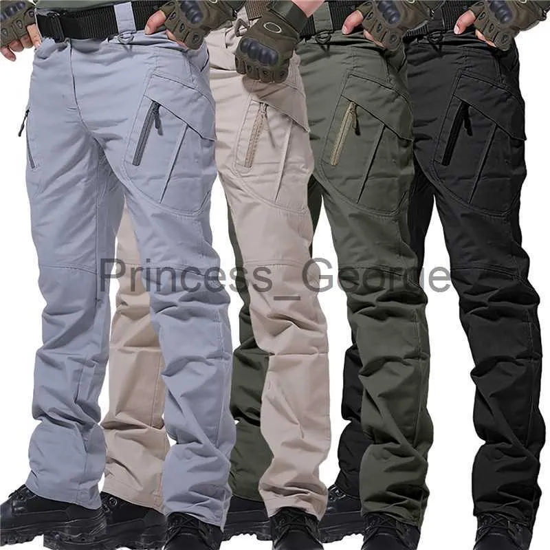 Altri Abbigliamento Primavera Pantaloni cargo da uomo Tasche multiple Pantaloni da uomo militare Pantaloni tattici in cotone casual Pantaloni da uomo di grandi dimensioni Army Pantalon Work Jogger x0711