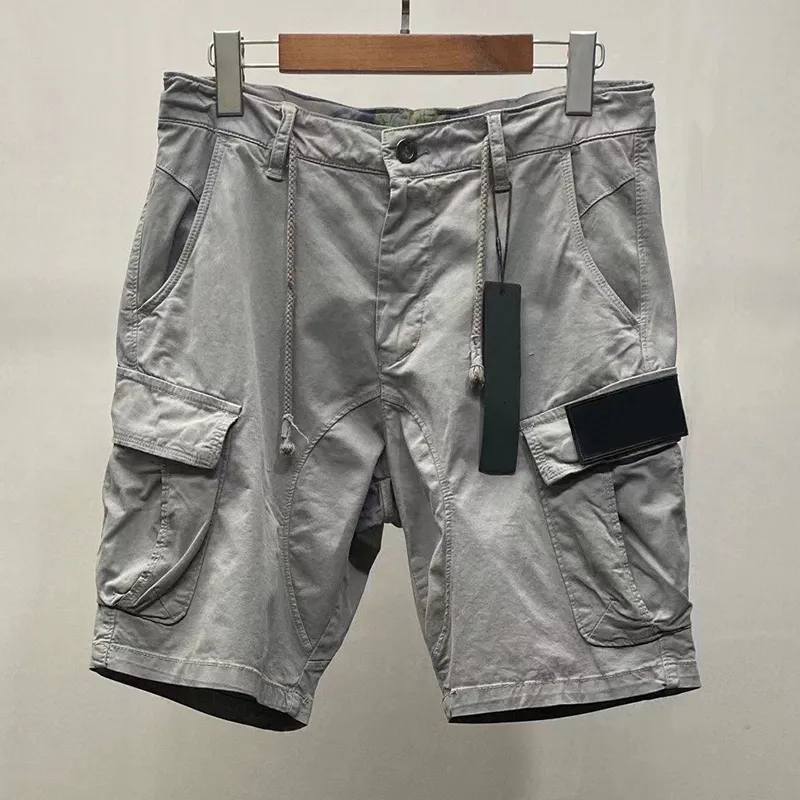 Shorts Masculino 2024 Clássico Compass Braçadeira Bordado Solto Cargo Casual Masculino Calça Militar Bolso Lateral com Zíper 230710