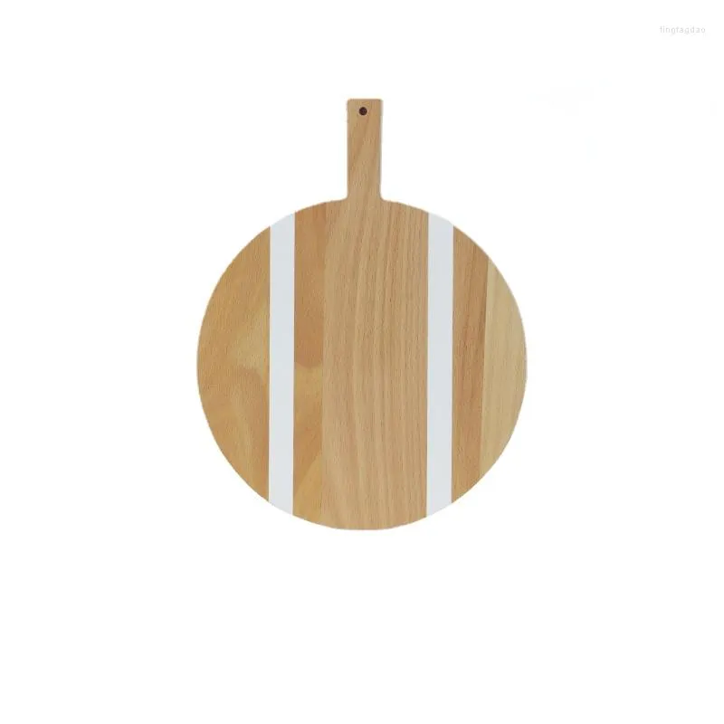 Ustensiles de cuisson Outils Blanc En Bois Dessert Table Décoration De Mariage Présentoir Gâteau Plaque Après-Midi Thé Froid Plateau De Repas