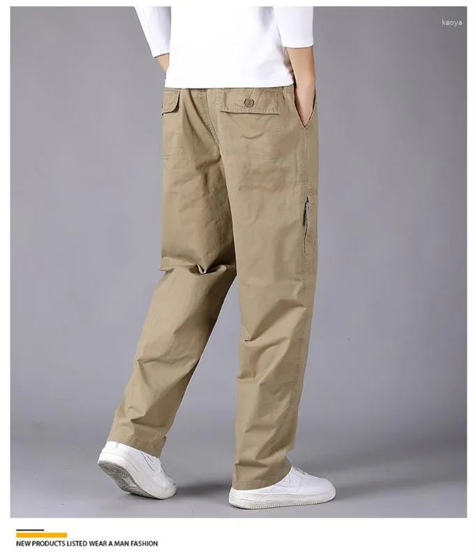 Stylish Casual Solid Flap Pocket Multi-Pocket Cargo Pants