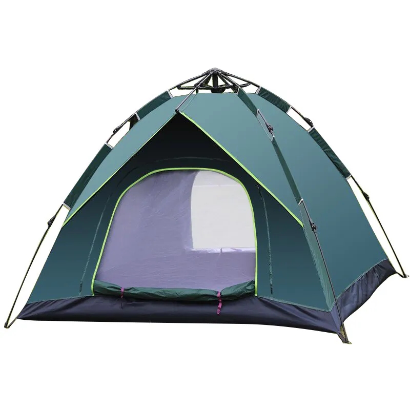 Campingtält utomhus tält 3-4 person Automatisk dubbel däcktält utomhus snabb öppning bärbar tält