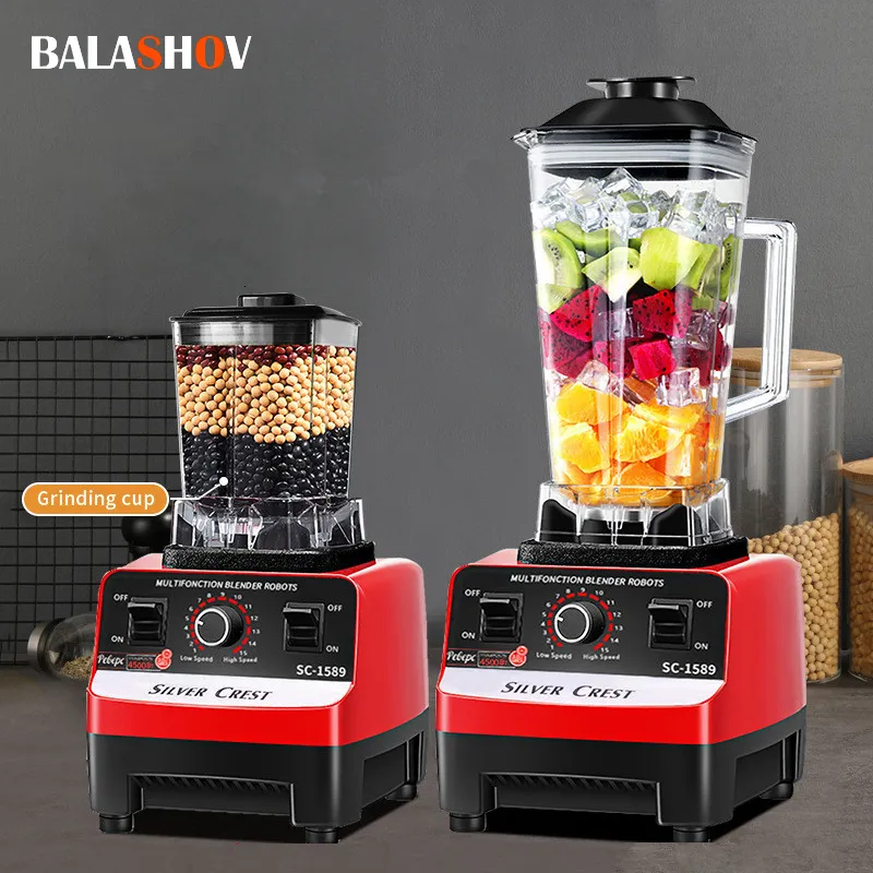 Frutas Vegetais Ferramentas 2000 W Heavy Duty Liquidificador Comercial Misturador de Frutas Espremedor Processador de Alimentos Smoothies de Gelo Liquidificador de Alta Potência Juicer Triturador 220 V 230710