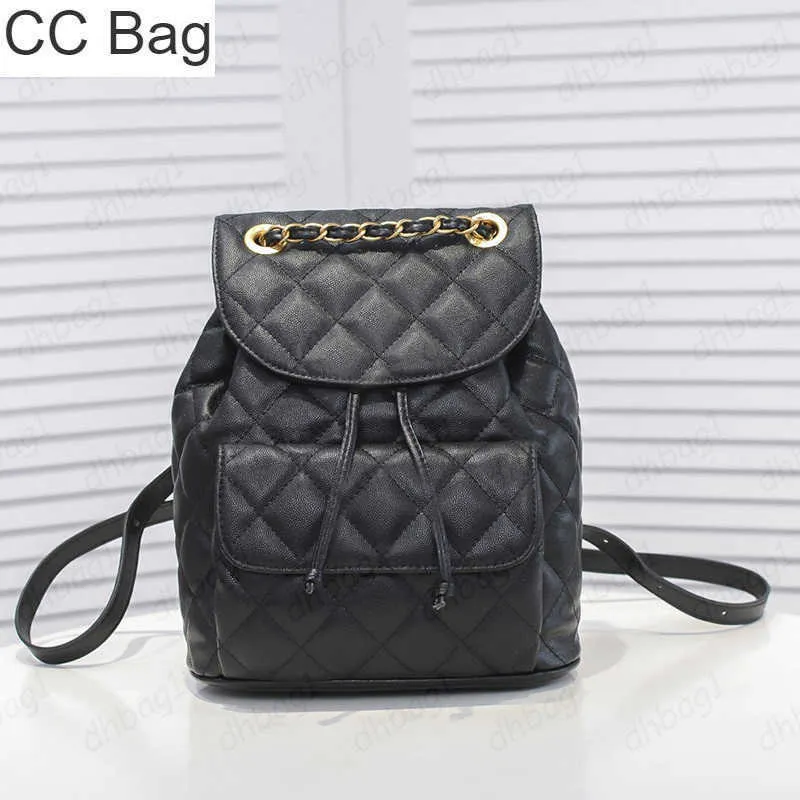 10A CC Bag Italy Womens Classic Quilted Backpack Caviar Leather Bags ...