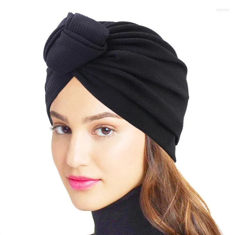 Abbigliamento etnico Africano Musulmano Turbante Bonnet Hijab Cap Fiore Stampa Nodo Twist Interno Hijab Caps Copricapo Donna Testa Sciarpa India Arab Ladies