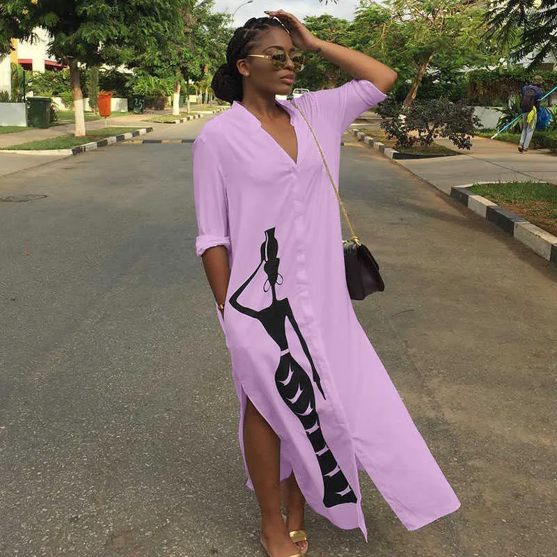 Side split hotsell long maxi shirt