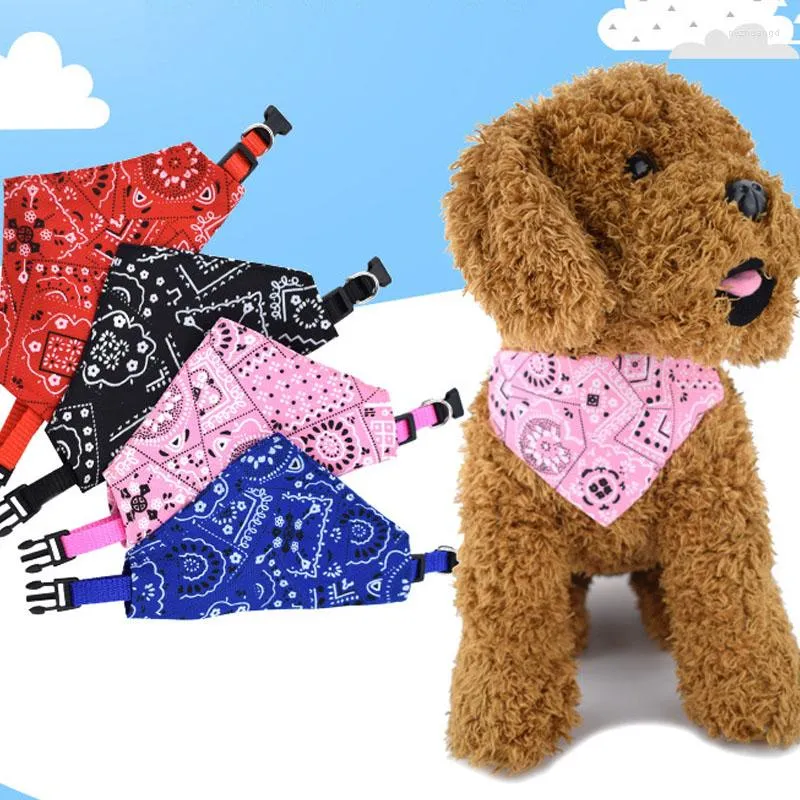 Dog Collars Pet Bibs Adjustable Saliva Towel Puppy Cat Neck Scarf Bandana Collar Triangle Bib Neckerchief Stonego Accessories