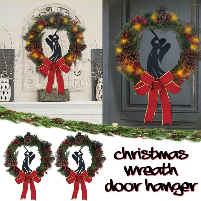 Decorative Flowers Valentines Day Gnome Wreath Sparkles Hanger Mary Window Door Outdoor Indoor Lighted Christmas For Front Wreaths