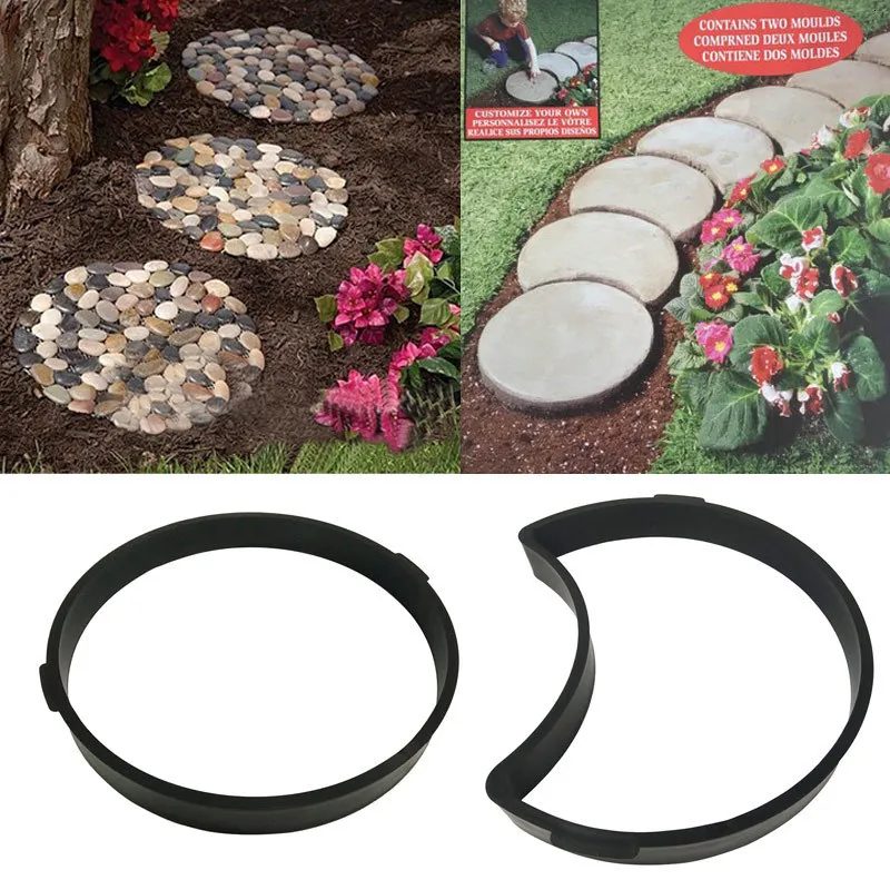 1-Piece Plastic Mold For Concrete Stepping Stones - Garden Path & Patio DIY - View #7