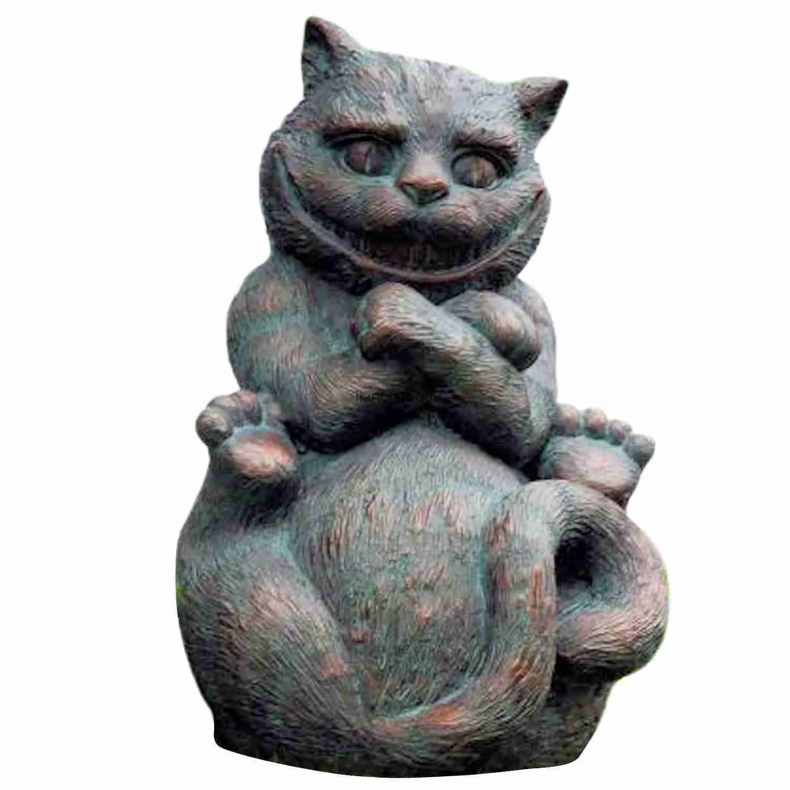 Alice In Wonderland Resin Garden Statue White Rabbit, Mad Hatter, And