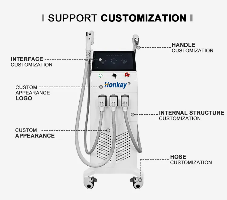 Aesthetic Salon Use 3 In 1 Fast Ipl Laser Hair Removal and Nd Yag Laser Tattoo Removal 808nm Diode Laser Permanent Hair Removal Machine Ipl laser nd yag laser 808nm diode laser hair removal machine - Honkay tattoo removal machine,ipl laser hair removal,nd yag laser,hair removal device,hair removal