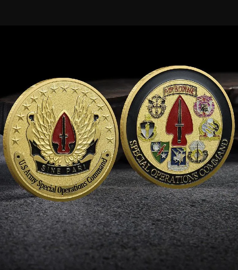 Kolekcja sztuki i rzemiosła Relief monety Medal pamiątkowy piechoty morskiej