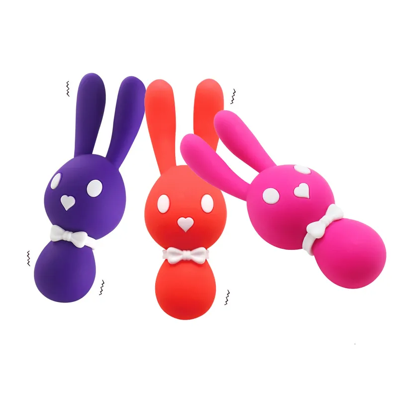 Vibromasseurs 10 vitesses USB charge lapin oeufs vibrants point G mamelon stimulateur de clitoris Massage vibrateur Masturbation jouets sexuels pour adultes A3 230710