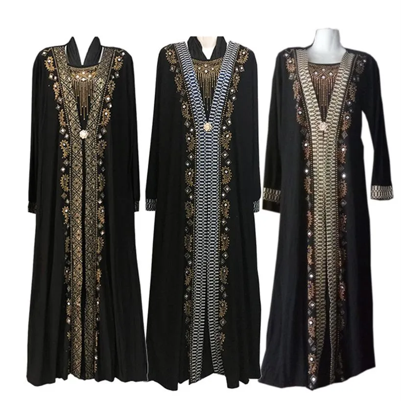 Mode arabe musulman Abaya robe vêtements islamiques pour femmes Dubai Kaftan Abaya robe turc musulman robes modeste Abaya robes2912