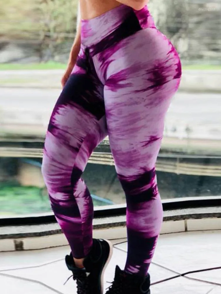 Legginsy damskie Abstrakcyjne legginsy z nadrukiem Kobiety Workout Fitness Jogging Bieganie Legginsy Rajstopy na siłownię Elastyczna odzież sportowa Ćwiczenia do jogi Spodnie