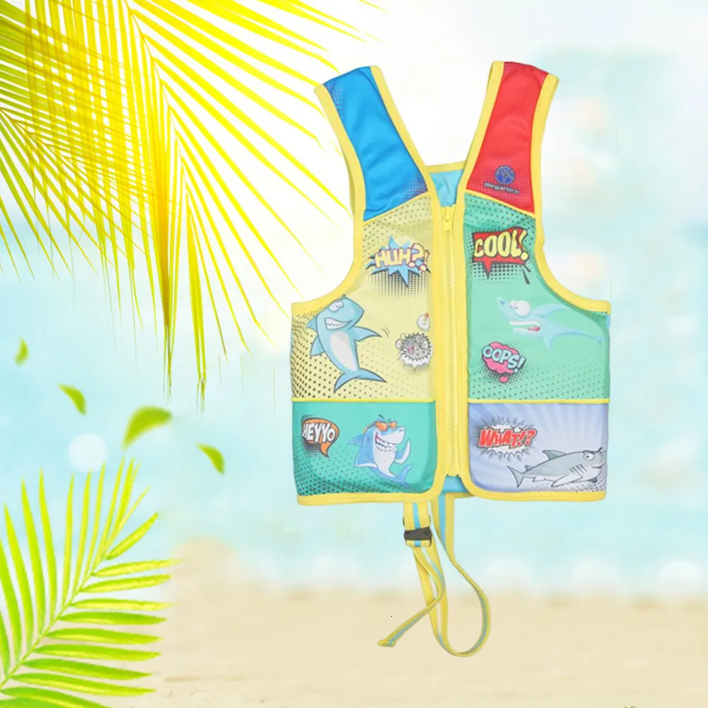 Sand Play Water Fun Cartoon Drifting Safety Vest Lightweight Sports Life Jacket Portable Wear resistant Safe Accessories for Children Aged 2 6 230711