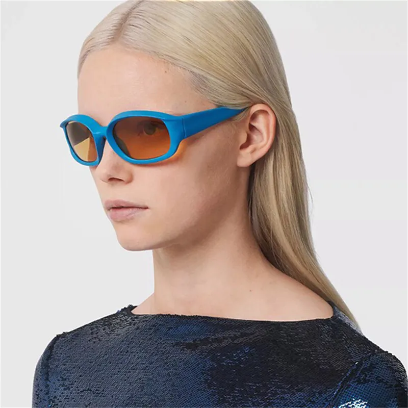 الإطار الكامل النظارات الشمسية الموضة علامات تجارية فاخرة مختلطة عدسة ألوان الشمس من أجل جنسين للجنسين الصيفي سفر السفر