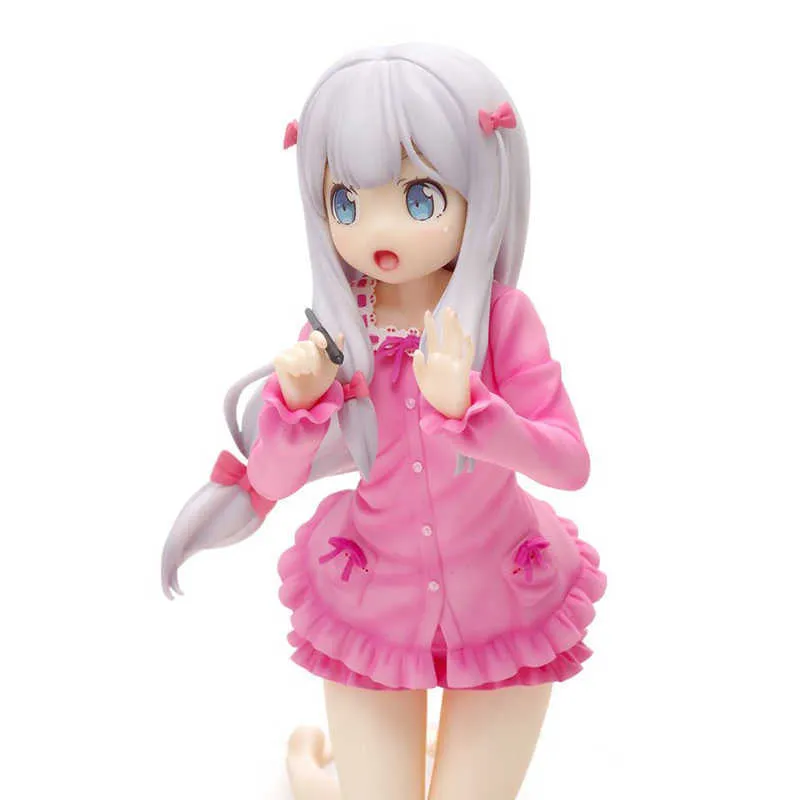 Figurines d'action 12CM, figurine Amine Izumi Sagiri, fille rose à genoux, poupées de professeur de Manga, jouet cadeau, collection d'ornements en boîte, matériel