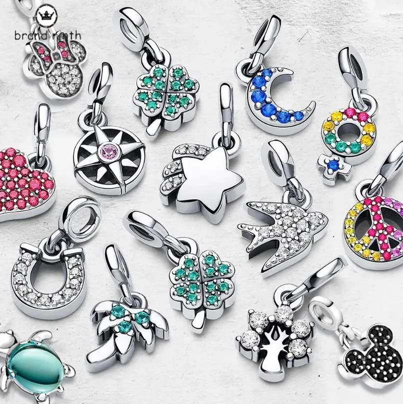 925 plata para pandora charms joyería perlas pulsera ME rayos de vida medallón encanto tortuga