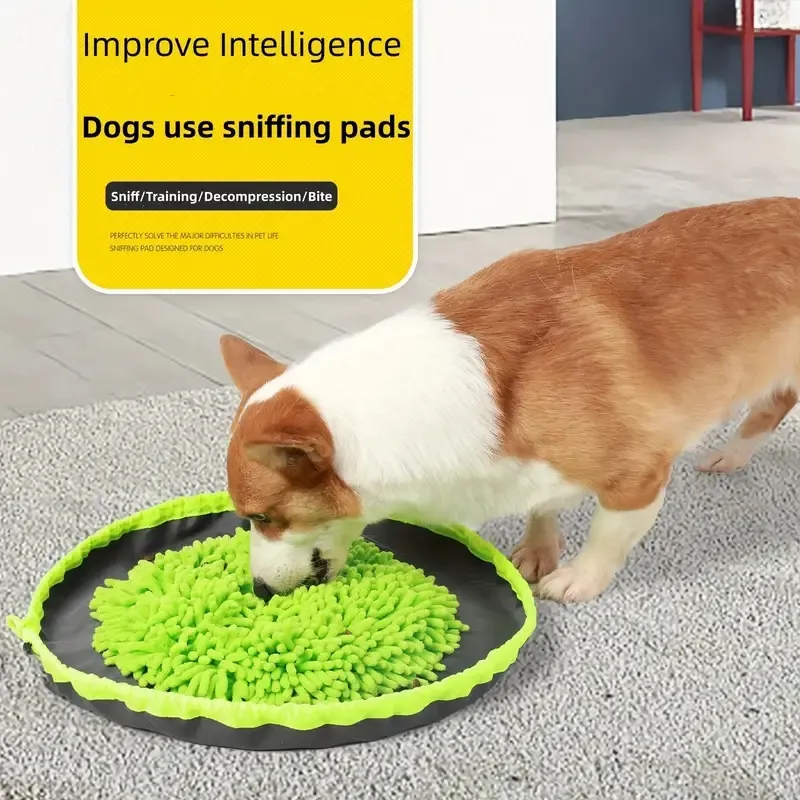 Dog Sniffing Pad Pet Sniffing Expend Physical Energy Decompression Slow Food Educational Toys Cat Hidden Food Boredom Training Blanket Holiday Gift