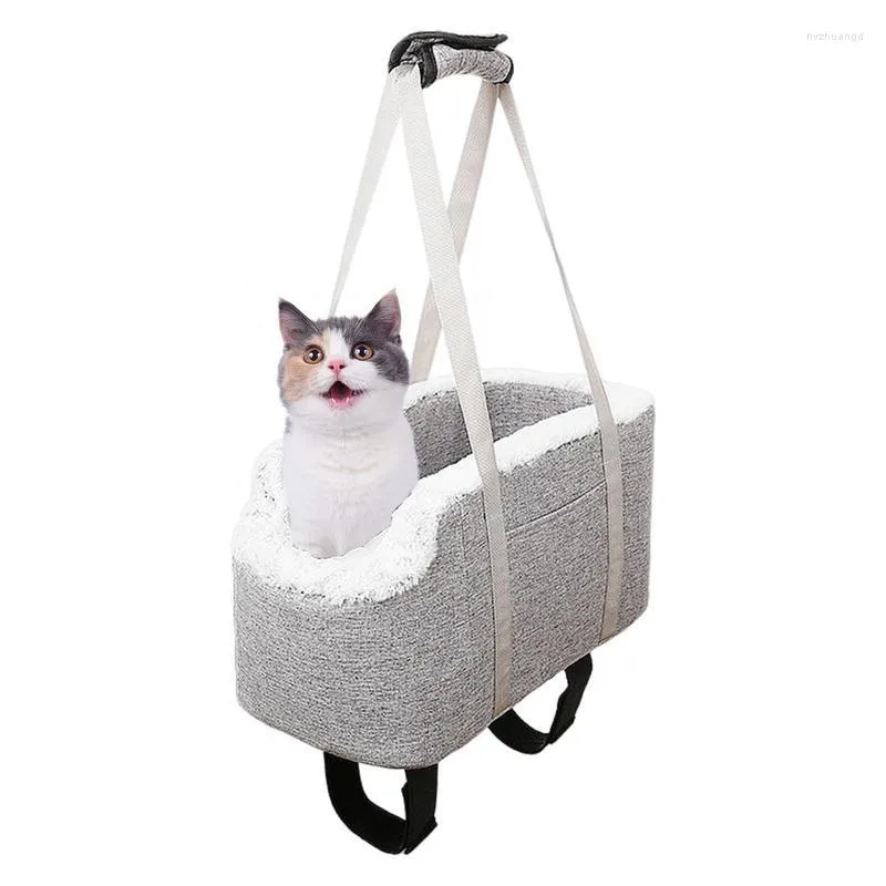 يغطي مقعد سيارة الكلاب حقيبة محمولة Cat Carrier مع مقابض حماية خصوصية الحيوانات الأليفة سفر ناعمة للسيارات سيارات سيارات سيارات الدفع الرباعي