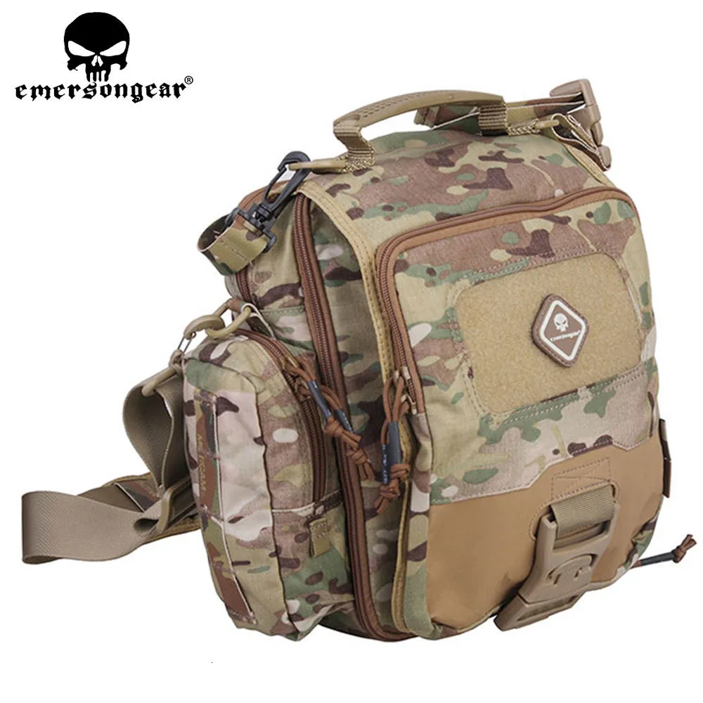 Sacs polochons Emersongear Tactical Tablet Notebook Medium Messenger Outdoor Travel Crossbody Bag Airsoft Military Hunting Shoulder Pouch 230710