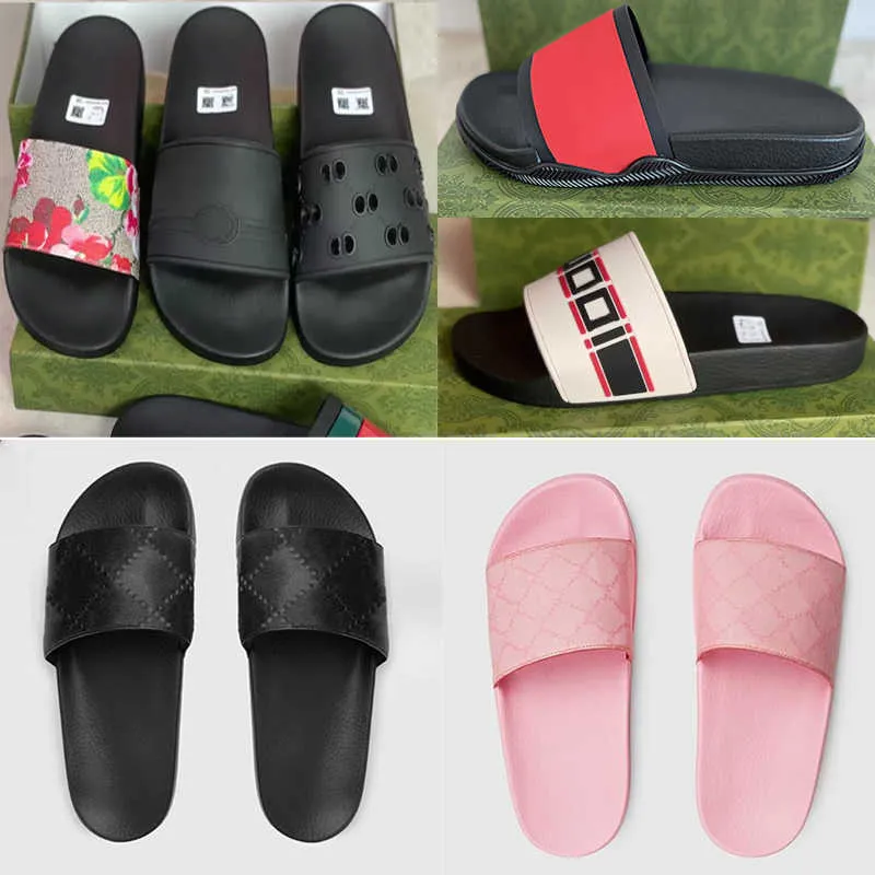 Fashion Men Slides Dames slippers Summer Beach Sandaal Sandaal Sandaal Sandaal Sandaal Sandaal Sandaal Sandaal Sandaal Sandaal Sandaal Sandaal Sandaal Sandaal Dames Home Designer Flip Flops Schoenen gestreepte causale slipper met doos en stofzak 35-47 NO311