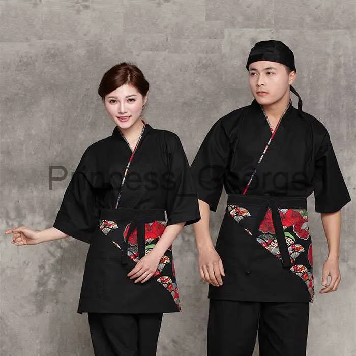 Altri Abbigliamento Uniforme da chef in stile giapponese Servizio da chef giapponese Kimono da lavoro Abbigliamento da lavoro da ristorante Uniforme