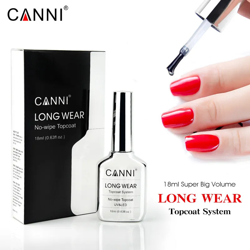 Nagellack Canni 18 ml Long Wear Diamond Nowipe Top Coat Peeloff Base Coat Luxuriöse Spiegelflasche Soak Off UV LED Gel Polish Nagelmaniküre 230711