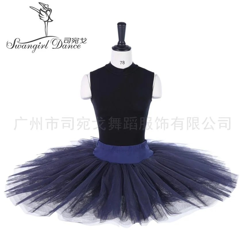 Gonna tutu pancake tutu tutu balletto classico per bambini pratica blu navy BT8923287g