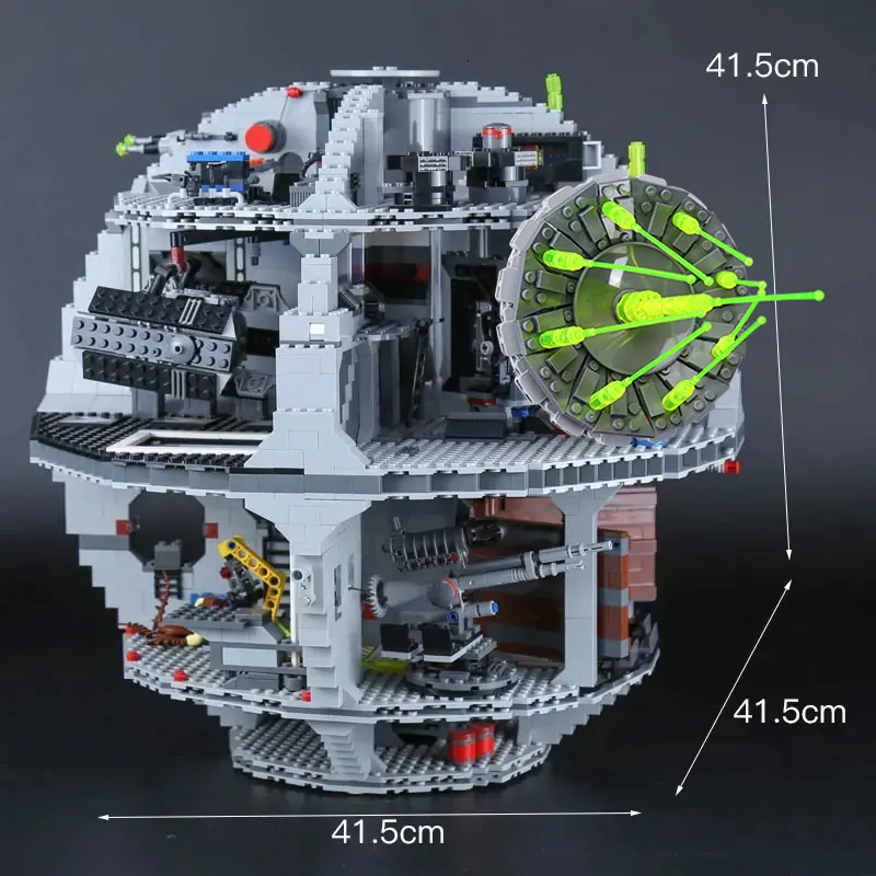 كتل مع 25 شخصية صغيرة DS 1 منصة DEATH STAR خطة كبيرة في نهاية المطاف السلاح متوافق 75159 19013 بناء الطوب هدية 230710