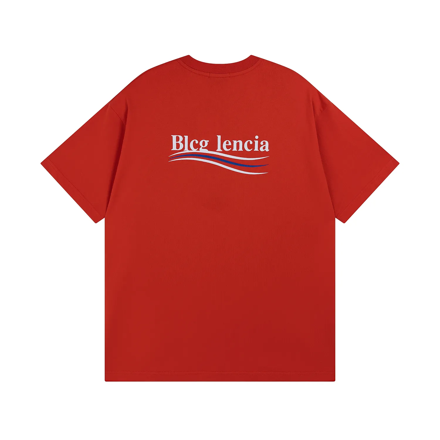 BLCG LENCIA 2023 Summer New 250g 100% cotone T-shirt in tessuto da uomo Stampa di alta qualità Colore manica a goccia Magliette larghe Oversize Top 2023245