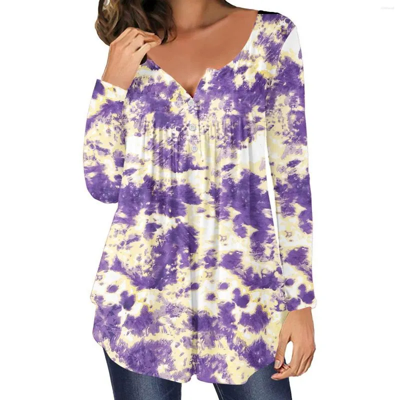 Damesblouses Bloemenprint Met Knoop Et Chemises Kawaii Kleding Plus Size Dames Vintage Shirts Casual Lang