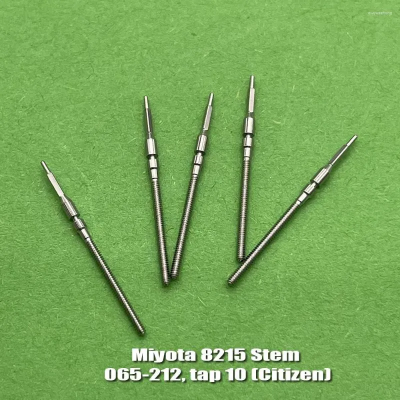 Kits de reparación de relojes, 5 uds., vástago de bobinado para Miyota 8215, movimiento mecánico, piezas de corona de acero inoxidable, juego de herramientas 820A 8200 8205