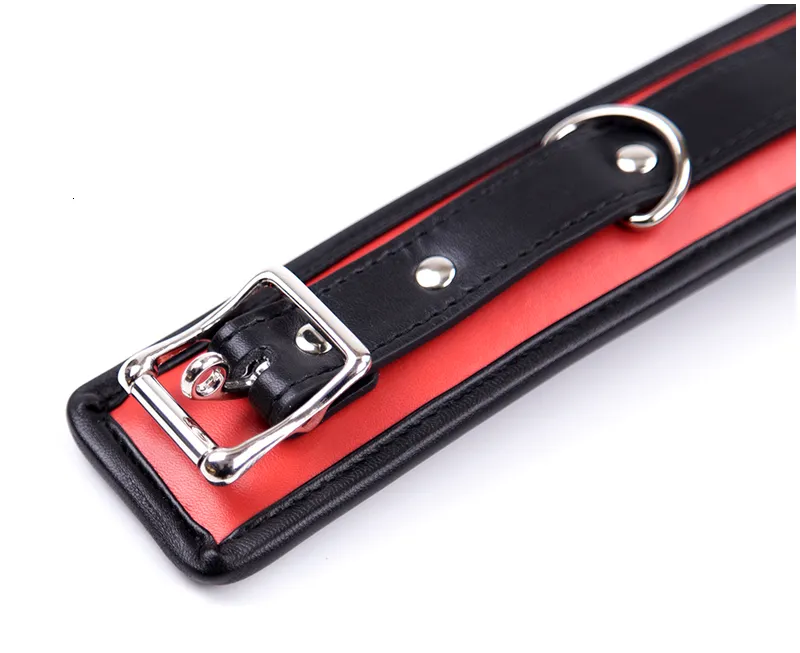 Læder Og Jern Kæde Link Svamp Fyld Bdsm Slave Halsbånd Kvinder Bondage Krave Sexlegetøj Til_voghion.com