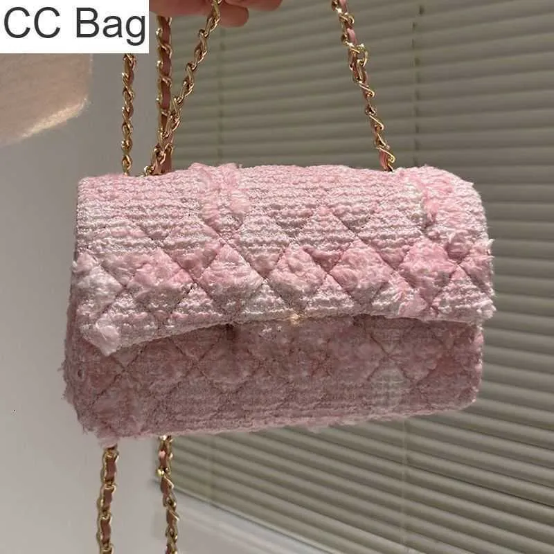 10A CC Bolso Diseñador Mujer Tweed Acolchado Mini Bandolera Francia París Marca de lujo Houndstooth Lana Flap Bolsos de hombro Lady Cross Body Cadena Correa Mensajero Mano