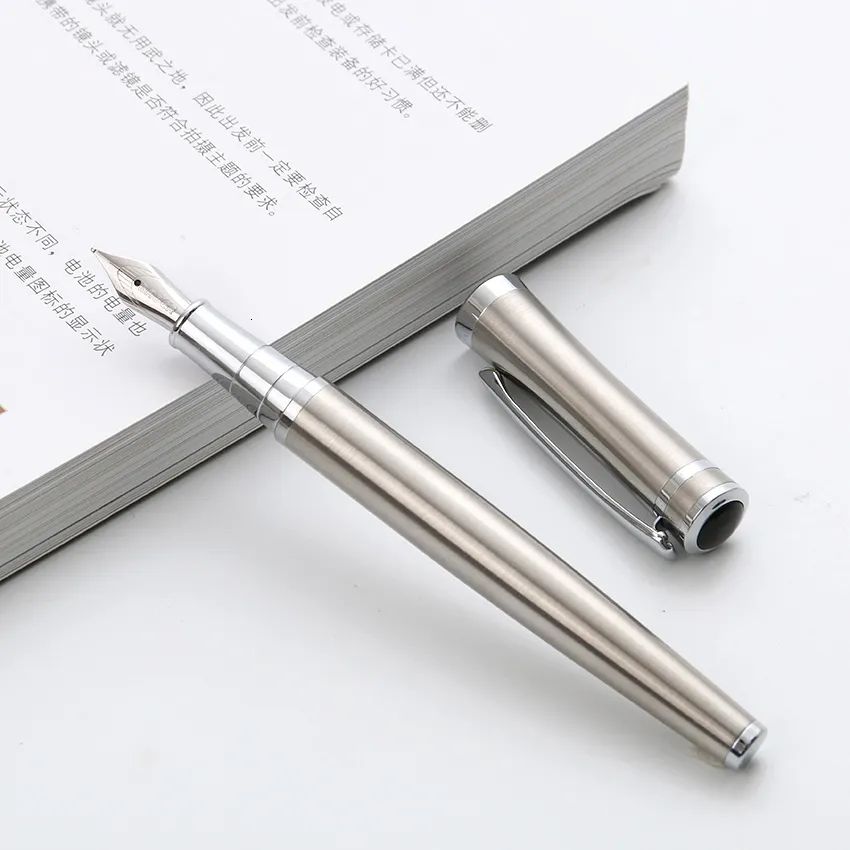 Vulpennen 1 ST Hoge Kwaliteit Iraurita Pen Volledig Metalen Luxe Caneta Kantoor School Briefpapier Leveringen 230707