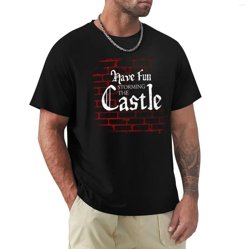 Linne för herr Ha kul Storming The Castle T-shirt Sweat Shirt Roliga T-shirts Kortärmad T-shirt Oversized Slim Fit For Men