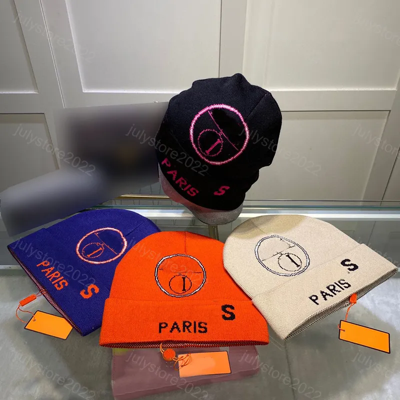 Street Designer Bonnets pour hommes Bonnet d'hiver orange Casquette de transport pour femmes Chapeaux en cachemire Bonnet seau Bonnet de tête de mort Bonnet tricoté Laine épaisse Casquettes élastiques Accessoires