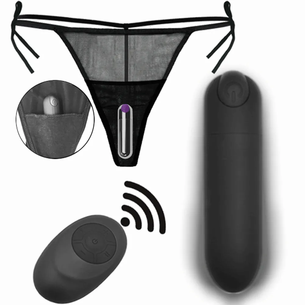 Vibrators Vibrating Panties 10 Function Wireless Remote Control Charging Bullet Vibrator Strap on Underwear Vibrator for Women Sex Toy 230710