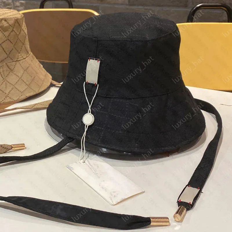 Reversible Designer Black Denim Bucket Hat For Men And Women Long