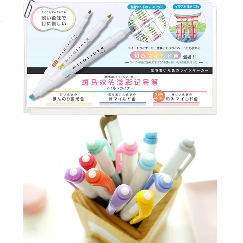 Wholesale JIANWU Japanese Stationery Highlight Marker Pen Wholesale JIANWU Japanese Stationery Highlight Marker Pen