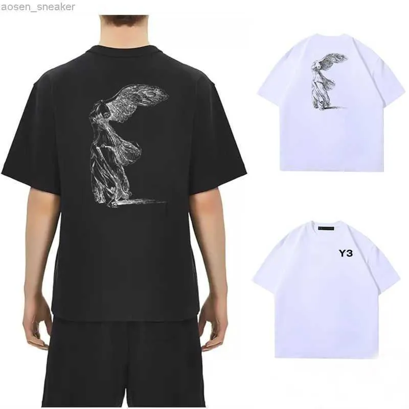 Plus Size Short Sleeve Men Women Sweatshirt Y3 T Shirts Abstract