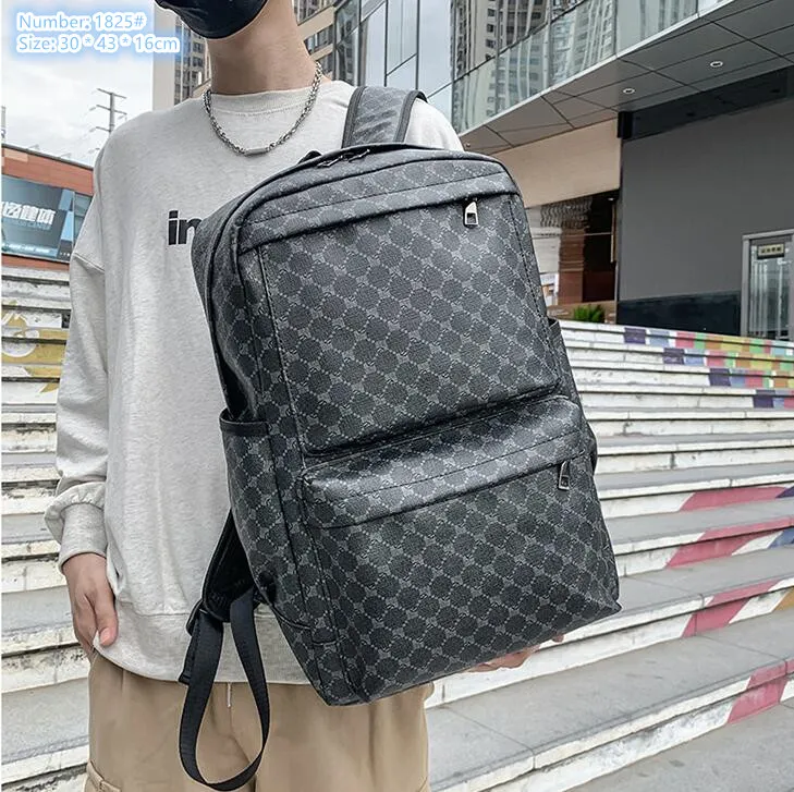 wholesale men shoulder bags 3 colors outdoor sports fitness casual camouflage backpack Joker leather computer bag college wind polka dot student backpacks 1825#